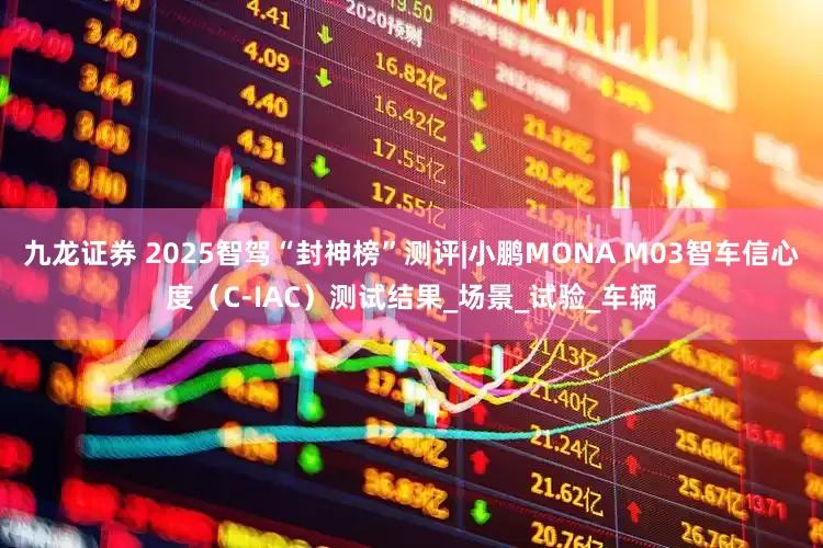 九龙证券 2025智驾“封神榜”测评|小鹏MONA M03智车信心度（C-IAC）测试结果_场景_试验_车辆